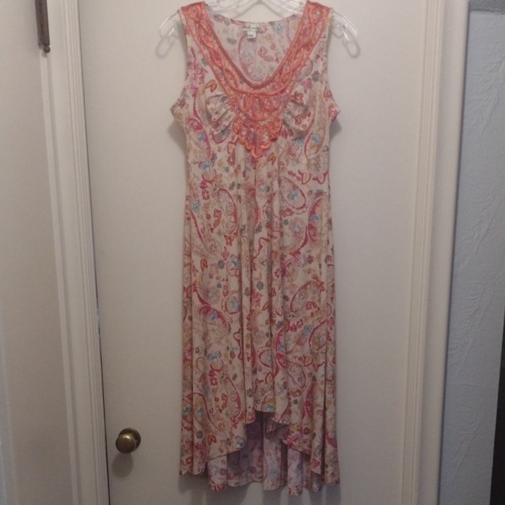 World Unity High Low Floral Dress (J501)